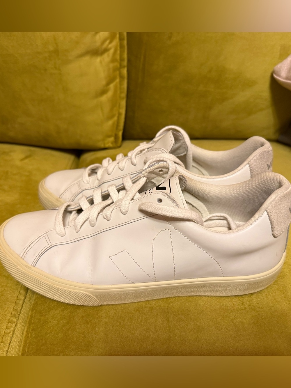 Veja Esplar Sneakers, white leather, size 39, US8 - Picture 3 of 6